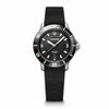 Seaforce Small 35 mm, Black Dial, Black Silicone Strap, Unisex Watch