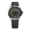 Terragraph 43 mm, Black Dial, Black Leather Strap, Men's Watch