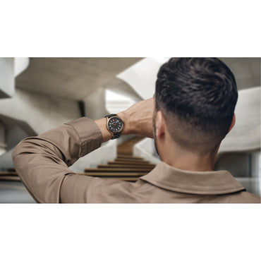 Terragraph 43 mm, Black Dial, Black Silicone Strap, Men's Watch