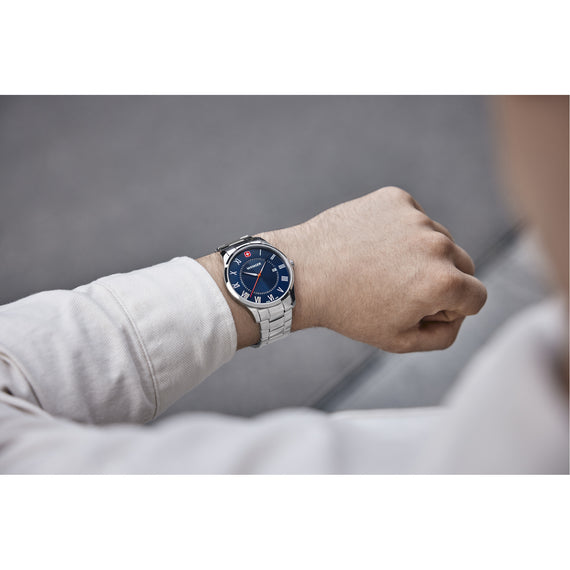 City Classic 42 mm, Blue Dial, SS Bracelet, Men's Watch