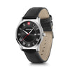 City Classic 42 mm, Black Dial, Leather Strap, Men's Watch