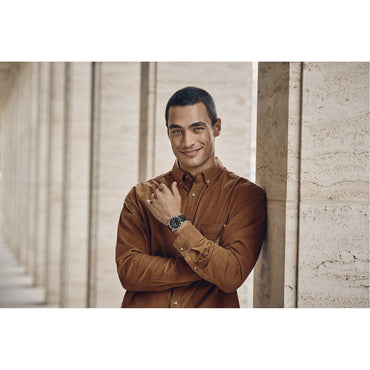 City Classic 42 mm, Black Dial, Leather Strap, Men's Watch