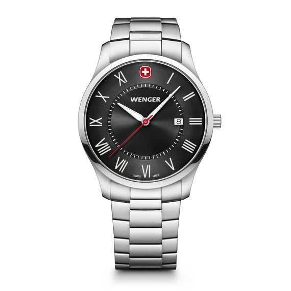 City Classic 42 mm, Black Dial, SS Bracelet, Men's Watch