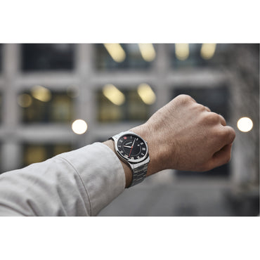 City Classic 42 mm, Black Dial, SS Bracelet, Men's Watch