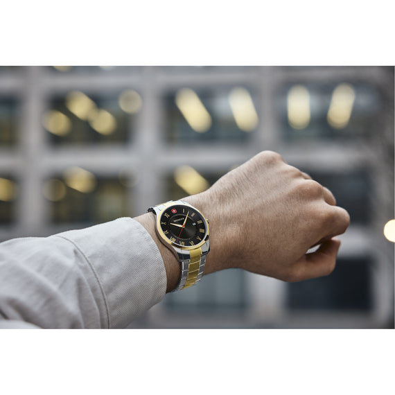 City Classic 42 mm, Black Dial, SS Bracelet, Men's Watch