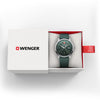 City GMT, 42 mm, Green Dial, Green Silicone Strap, Men's Watch