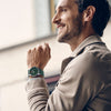 City GMT, 42 mm, Green Dial, Green Silicone Strap, Men's Watch