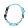 City GMT, 42 mm, Black Dial, Blue Silicone Strap, Men's Watch