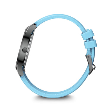 City GMT, 42 mm, Black Dial, Blue Silicone Strap, Men's Watch