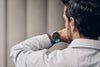 City GMT, 42 mm, Black Dial, Blue Silicone Strap, Men's Watch