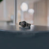City GMT, 42 mm, Black Dial, Black Leather Strap, Men's Watch