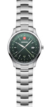 City GMT, 42 mm, Blue Dial, Silver Stainless Steel Bracelet, Men's Watch