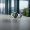 City GMT, 42 mm, Blue Dial, Silver Stainless Steel Bracelet, Men's Watch