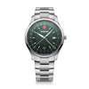 City GMT, 42 mm, Blue Dial, Silver Stainless Steel Bracelet, Men's Watch