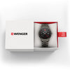 City GMT, 42 mm, Black Dial, Black Ice Stainless Steel Bracelet, Men's Watch