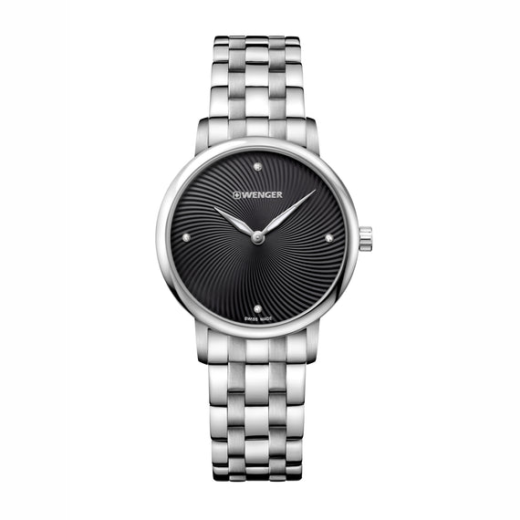 Urban Donnissima 35 mm Black Dial, SS Bracelet, Women's Watch