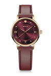 Urban Donnissima, 35 mm, Red Dial, Red Leather Strap, Women's Watch