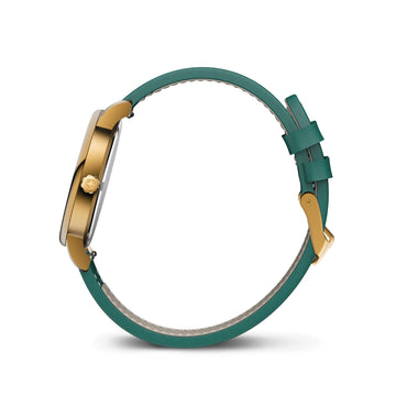 Urban Donnissima, 35 mm, Green Dial, Green Leather Strap, Women's Watch