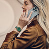Urban Donnissima, 35 mm, Green Dial, Green Leather Strap, Women's Watch