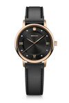 Urban Donnissima, 35 mm, Black Dial, Black Leather Strap, Women's Watch
