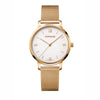 Metropolitan Donnissima 38 mm, White Dial, Mesh Strap, Women's Watch