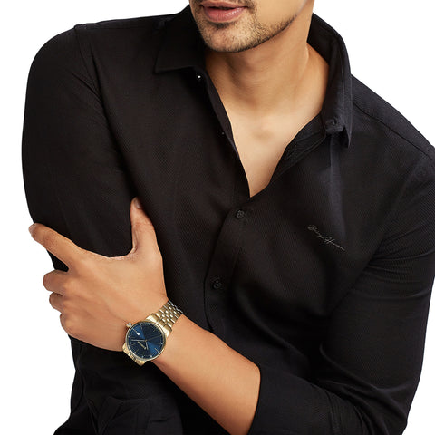 Urban Classic 42 mm, Blue Dial, Gold SS Bracelet, Men's Watch