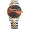 Urban Classic 42 mm, Brown Dial, Silver/Gold SS Bracelet,  Men's Watch