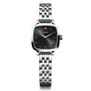 Vintage Classic Black Dial, 27mm, Stainless Steel Strap, Women's Watch