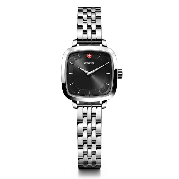 Vintage Classic Black Dial, 27mm, Stainless Steel Strap, Women's Watch