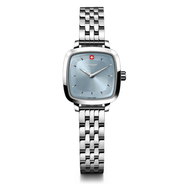 Vintage Classic Light Blue Dial, 27mm, Stainless Steel Strap, Women's Watch