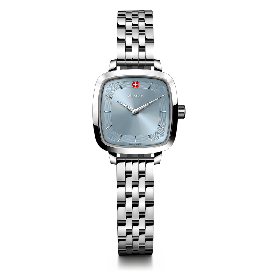 Vintage Classic Light Blue Dial, 27mm, Stainless Steel Strap, Women's Watch