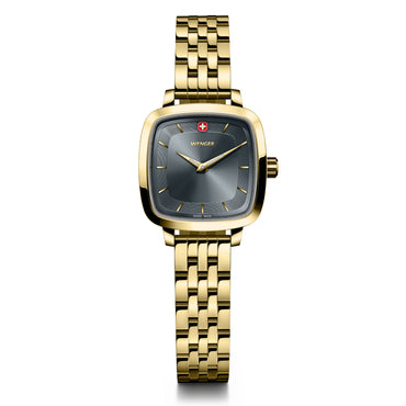 Vintage Classic Grey Dial, 27mm, Gold-Toned Strap, Women's Watch