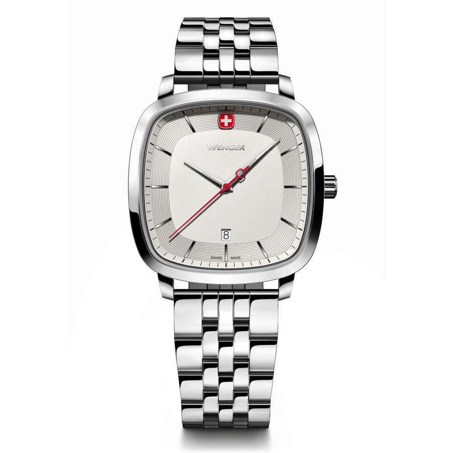 Vintage Classic 37 mm, White Dial, SS Bracelet, Men's Watch