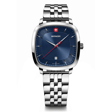 Vintage Classic Blue Dial, 37mm, Stainless Steel Strap, Men's Watch
