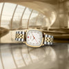 Vintage Classic White Dial, 37mm, Dual-Toned Strap, Men's Watch