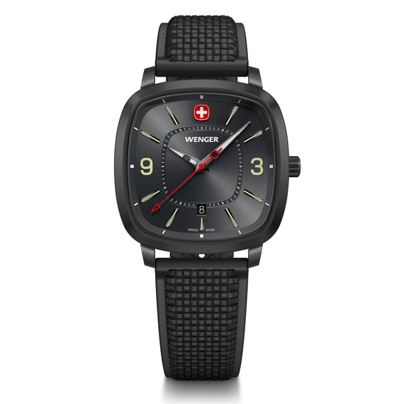 Vintage Sport  37 mm, Grey Dial, Silicone Strap, Men's Watch