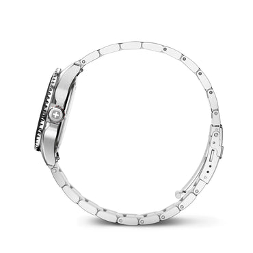 Executive, 34 mm, Black Dial, Silver Stainless Steel Bracelet, Women's Watch