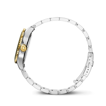 Executive, 34 mm, Green Dial, Silver/Gold Stainless Steel Bracelet, Women's Watch