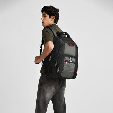 Icons Backpack, Pillar 16" Laptop Backpack, Black / Grey