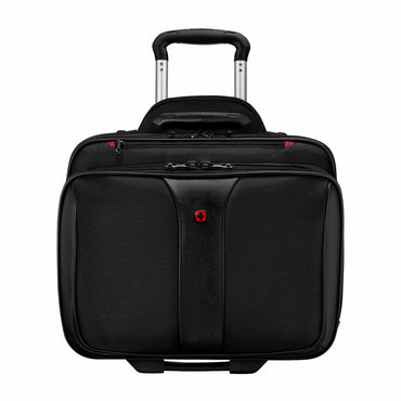 Icons Wheeled, PATRIOT 17 Inch 2-Piece Business Wheeled Laptop Briefcase, Black