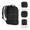 City, City Traveler, 16" Laptop Backpack with Tablet Pocket, Black