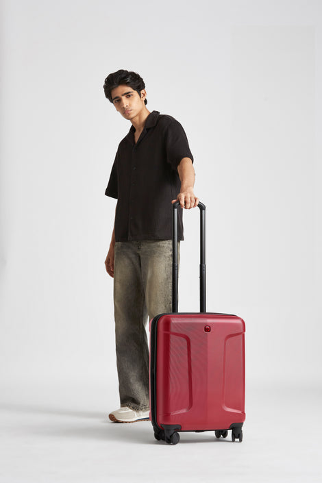 Legacy - Dc, 3 Pc Set Cabin, Medium, Large Hardside Luggage Red