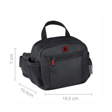 Travel Acc Refresh, Waist Bag, Black
