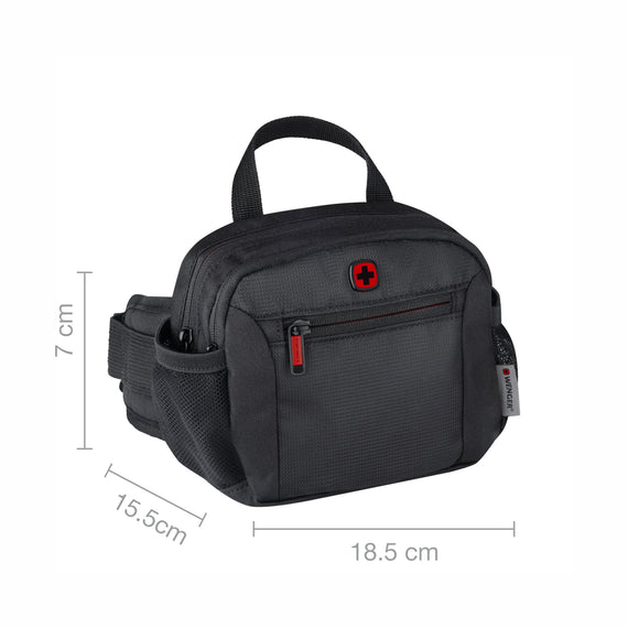 Travel Acc Refresh, Waist Bag, Black