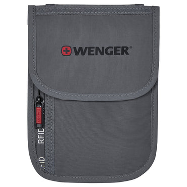 Travel Acc Refresh, RFID Travel Document Neck Pouch, Grey