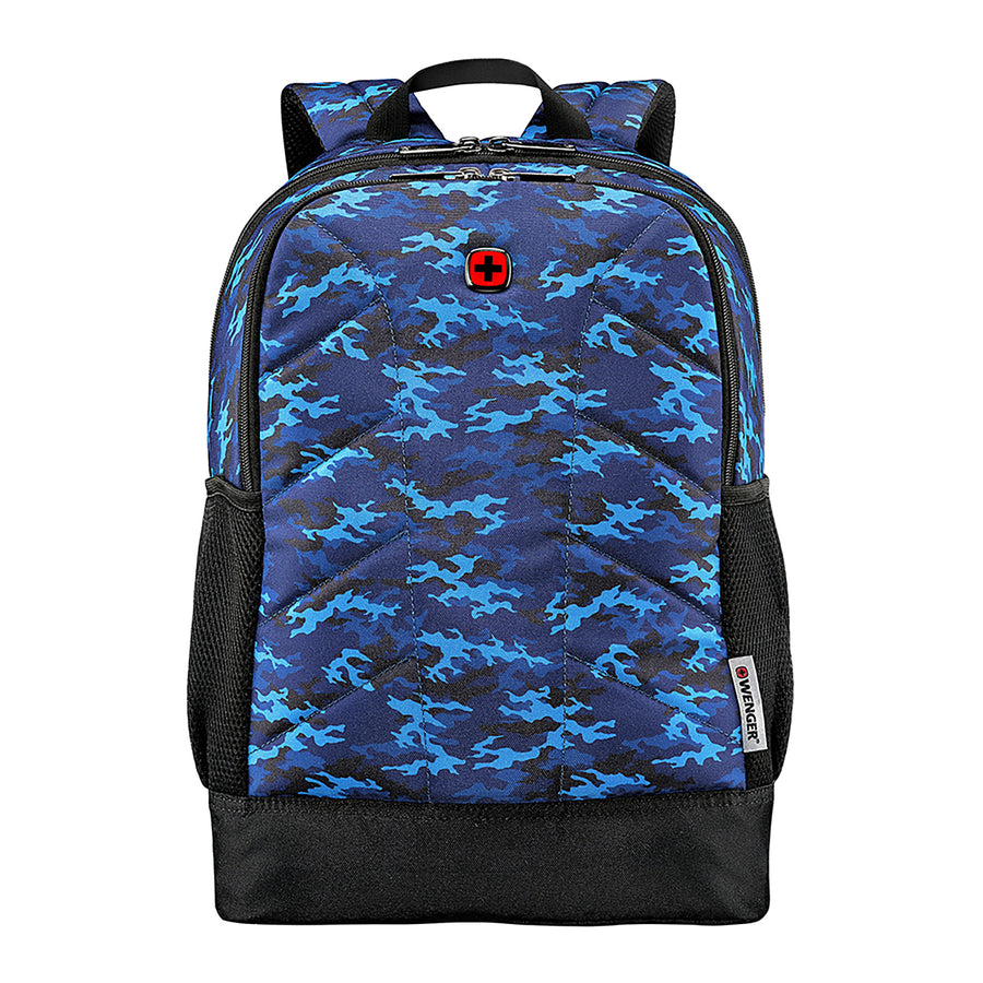 Quadma ML 16" Laptop Backpack, Blue Camo