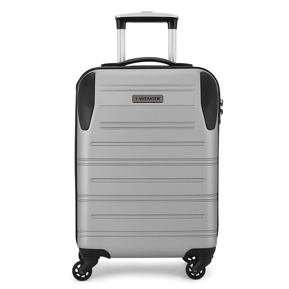 Static Carry-On Hardside Luggage ABS Silver
