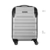 Static Carry-On Hardside Luggage ABS Silver