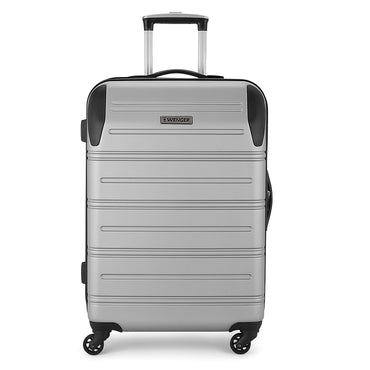 Static Medium Hardside Luggage ABS Silver