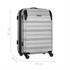 Static Medium Hardside Luggage ABS Silver